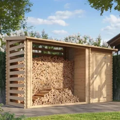 Abri de jardin+ chalet pour vélos - 348 x 146 cm - 2,54 m2+1,1 m2