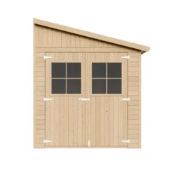 Abri de jardin en bois avec paroi latérale avec les planchers imprégné 6 m2