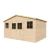 Abri de jardin en bois avec plancher imprégné- h246x418x320 cm-12 m²