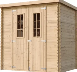 Abri de jardin en bois avec sol traité de haute qualité - 2.22m2