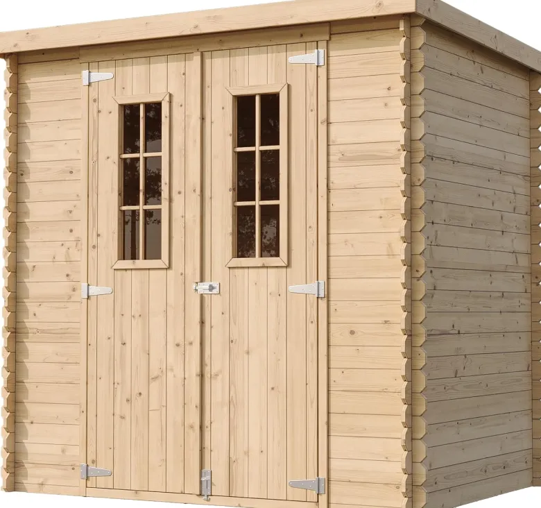 Abri de jardin en bois avec sol traité de haute qualité - 2.22m2