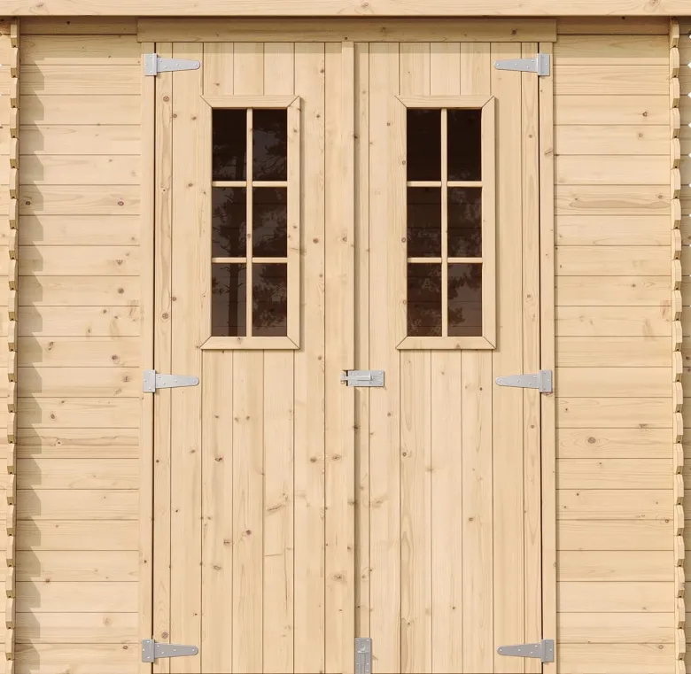 Abri de jardin en bois avec sol traité de haute qualité - 2.22m2