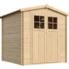 Abri de jardin en bois avec sol traité porte verrouillable 3.53 m2