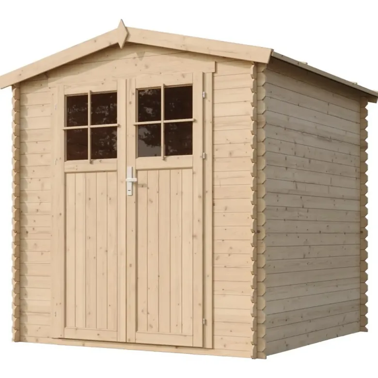 Abri de jardin en bois avec sol traité porte verrouillable 3.53 m2
