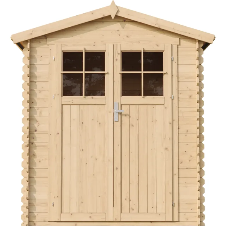 Abri de jardin en bois avec sol traité - l186xl196xh218 cm - 2,82 m2