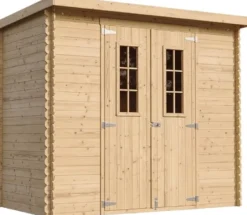 Abri de jardin en bois - l239xl142xh200cm-2.63 m2