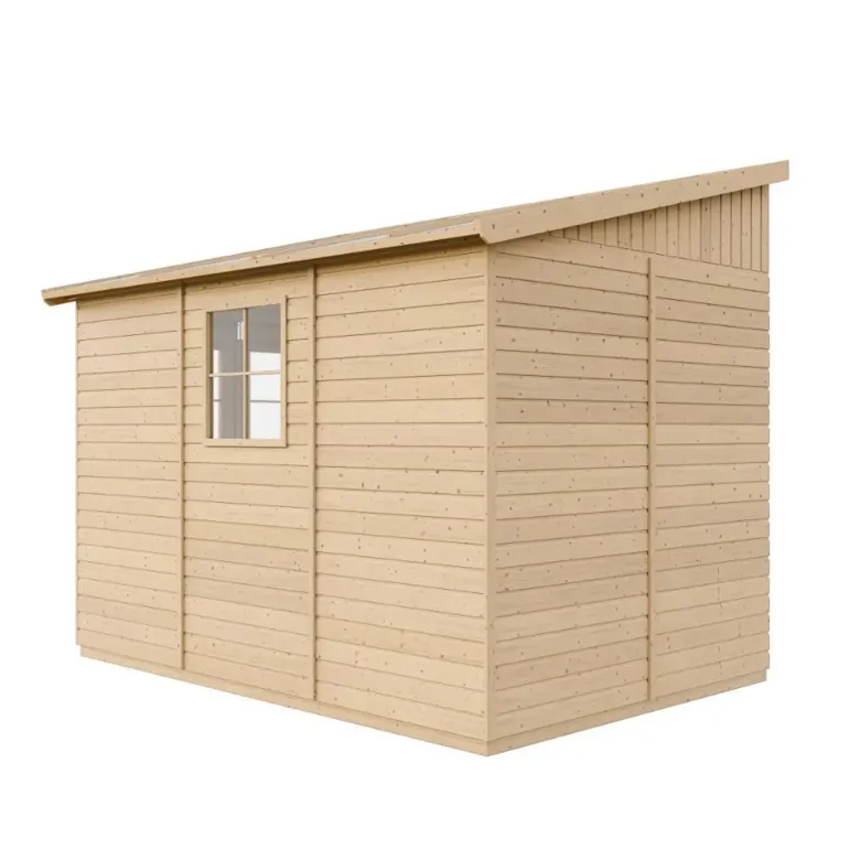 Abri de jardin en bois (sans paroi latérale)- 6 m2 -