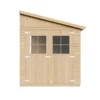 Abri de jardin en bois sans paroi latérale plus les planchers imprégné-10m2