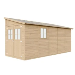 Abri de jardin en bois sans paroi latérale plus les planchers imprégné-10m2