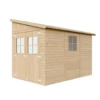Abri de jardin en bois sans paroi latérale avec les planchers imprégné 6 m2