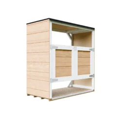 Abri de jardin pour poubelles, cache poubelle extérieur 2x240l jaune