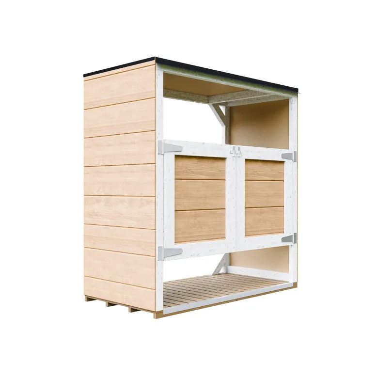 Abri de jardin pour poubelles, cache poubelle extérieur 2x240l jaune