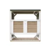 Abri de jardin pour poubelles, cache poubelle extérieur 2x240l marron