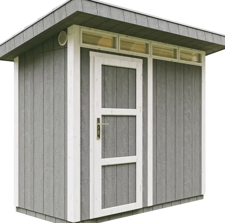 Abri de jardin qualité premium 3m² l161xl294xh239 cm - gris foncé