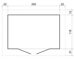 Abri de jardin qualité premium 3m² l161xl294xh239 cm - marron