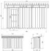 Abri de jardin qualité premium 4m² l161xl412xh239 cm - beige