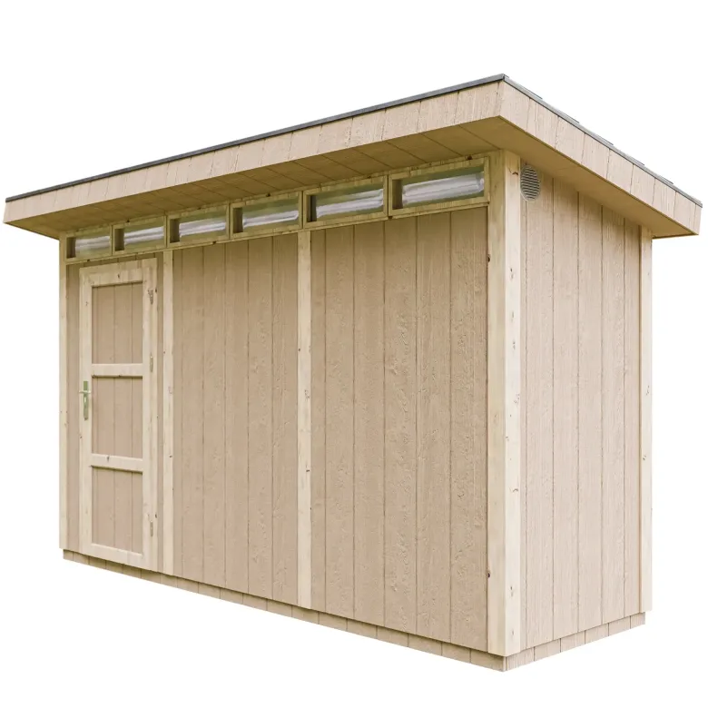 Abri de jardin qualité premium 4m² l161xl412xh239 cm - beige