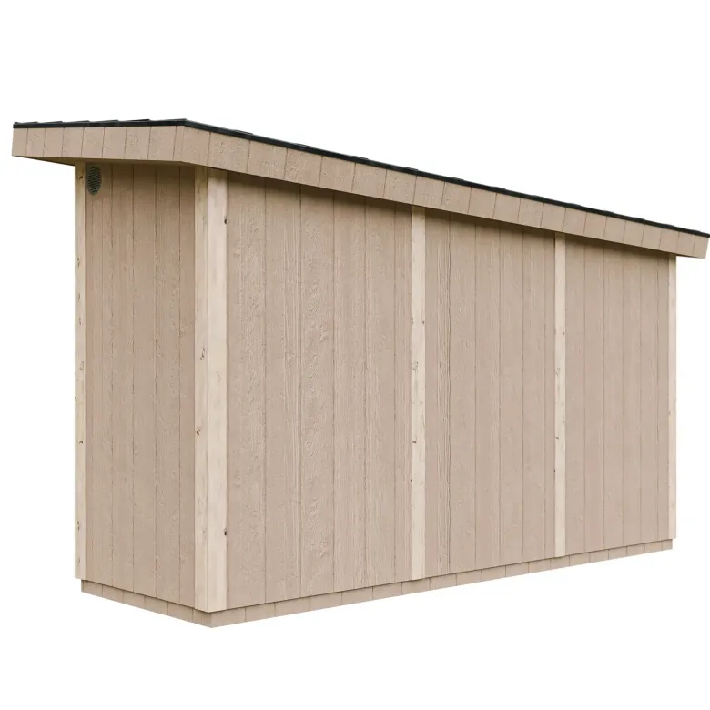 Abri de jardin qualité premium 4m² l161xl412xh239 cm - beige