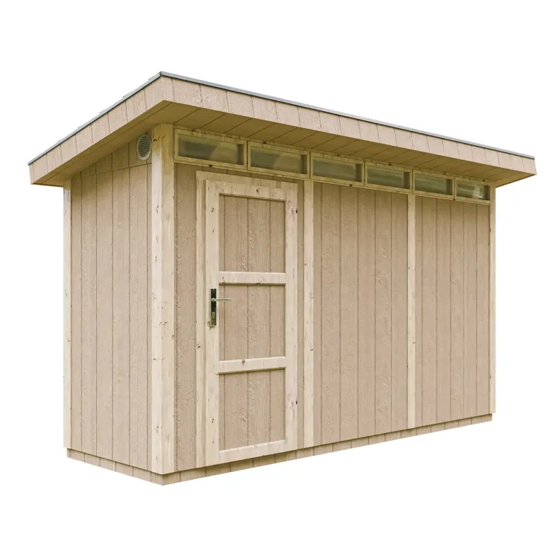 Abri de jardin qualité premium 4m² l161xl412xh239 cm - beige