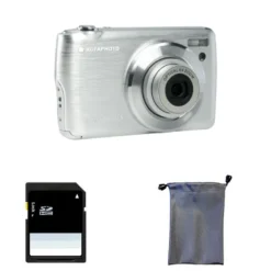 Agfaphoto realishot dc8200 argent + étui + carte sd 16 go