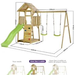 Aire de jeux portique woodi