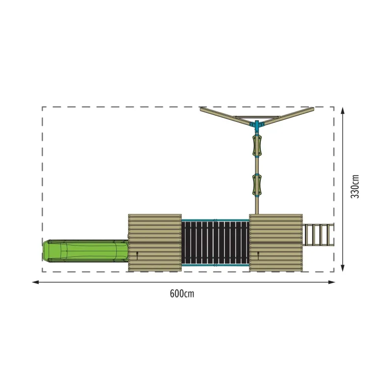 Aire de jeux xxl double tours