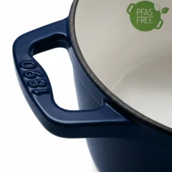 Alma36 cocotte en fonte bleu marine 36cm