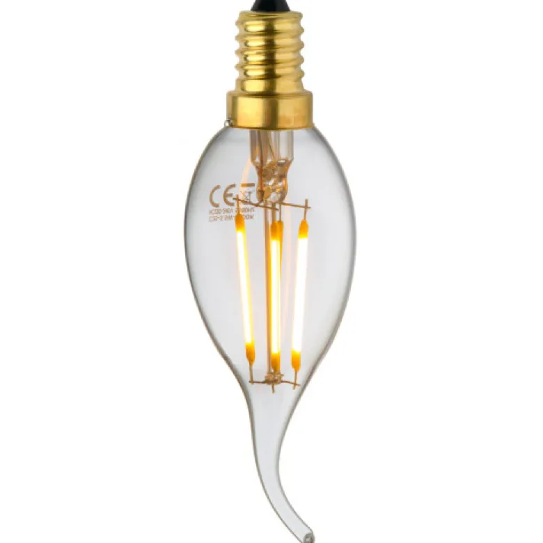 Ampoule e14 led coup de vent filament dr