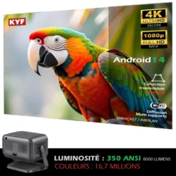 Android 14 ultra hd 4k 8000 lm 350 ansi