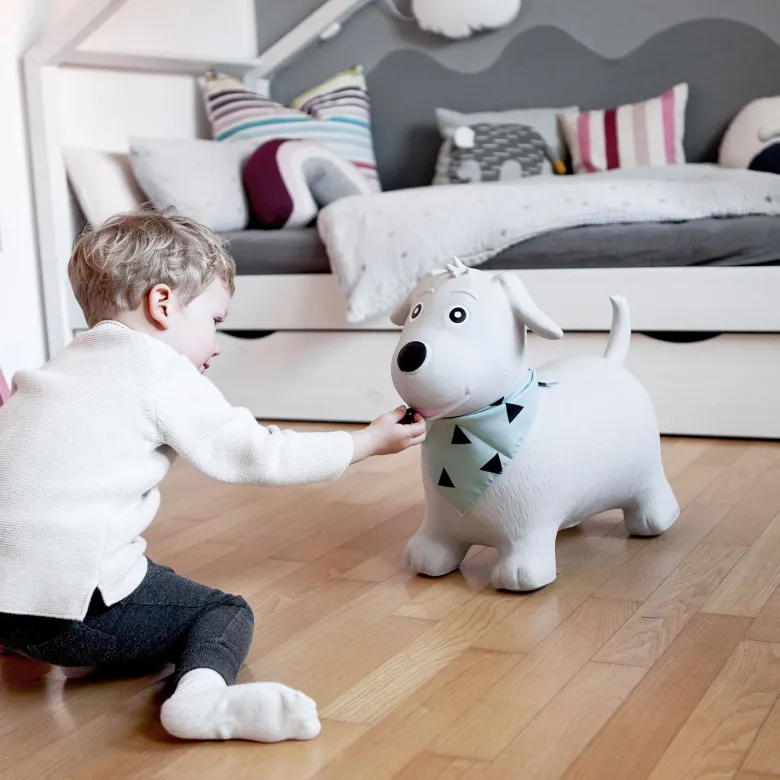Animal sauteur gonflable chien