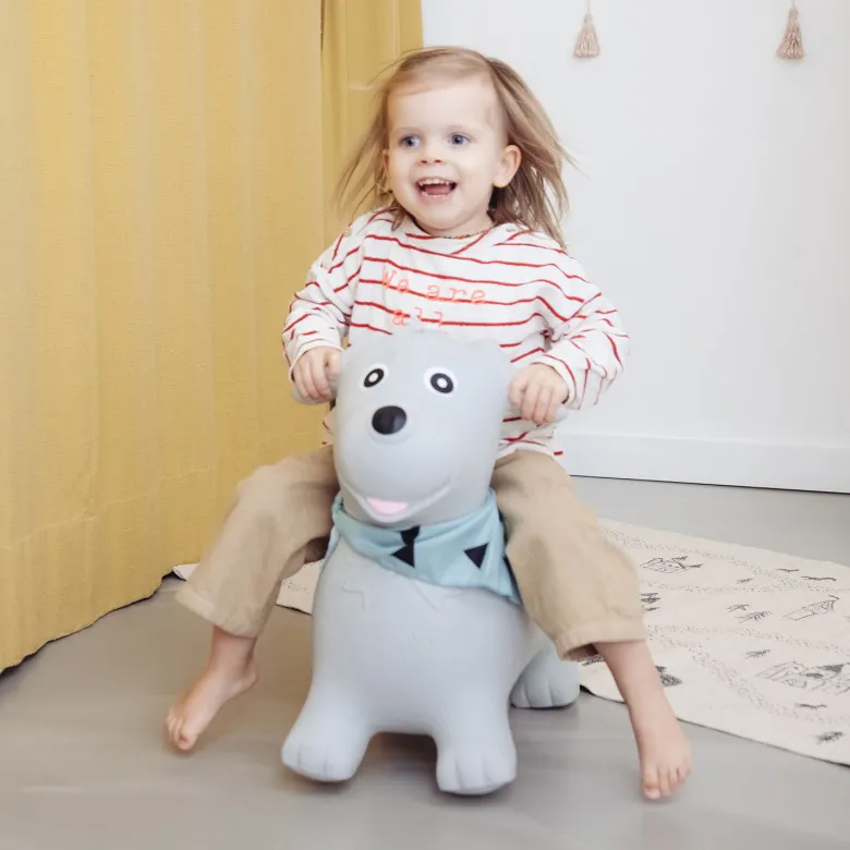 Animal sauteur gonflable chien