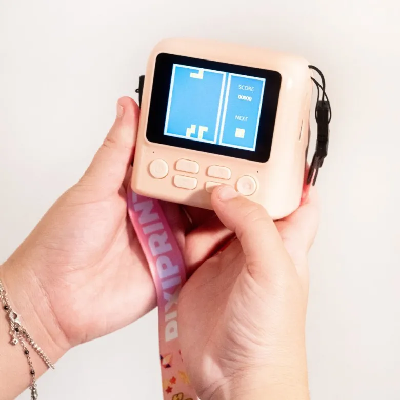 Appareil photo avec impression pixiprint rose enfant - mob