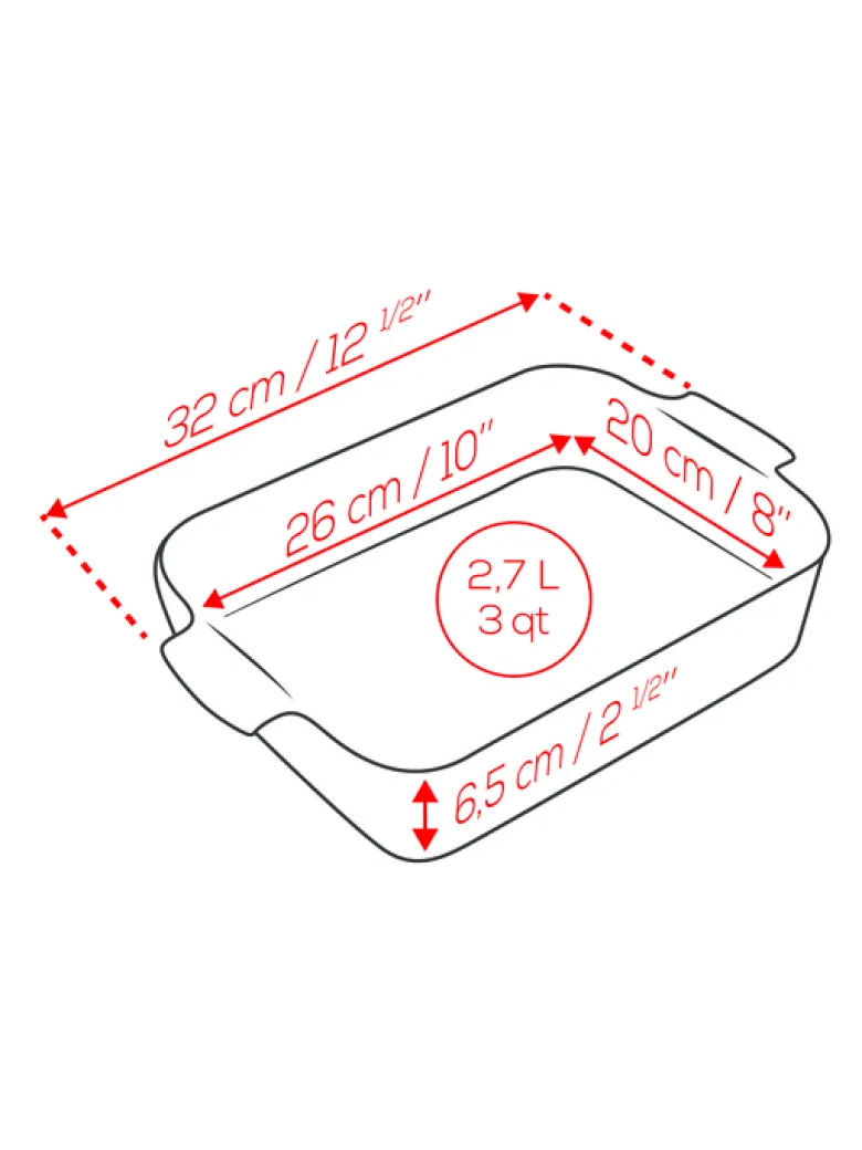 Appolia plat four céramique rectangle