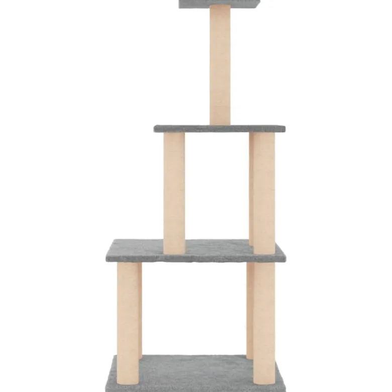 Arbre à chat meuble tour grimper jouet 47.5 x 47.5 x 111 cm gris