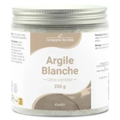 Argile blanche kaolinite - poudre ultra-ventilée - 250g