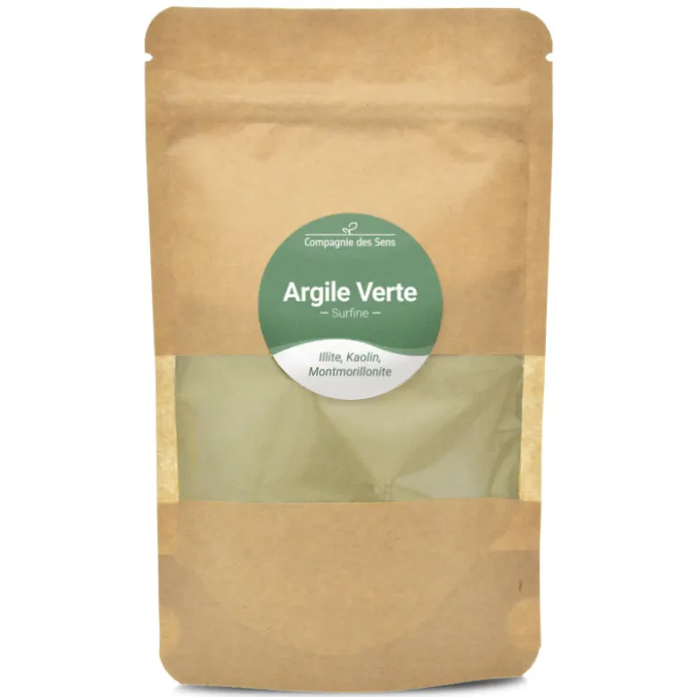 Argile verte illite - poudre surfine - 150g