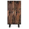 Armoire fer marron - iris décoration