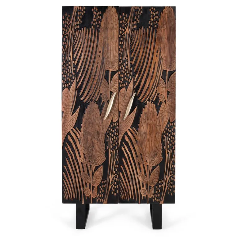 Armoire fer marron - iris décoration
