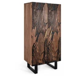 Armoire fer marron - iris décoration