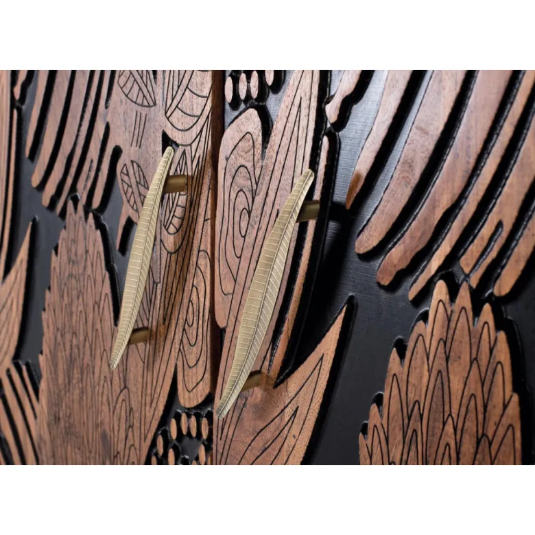 Armoire fer marron - iris décoration
