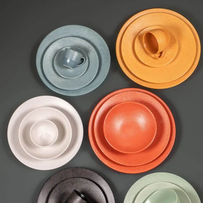 Assiette creuse vésuvio 19 cm Safran