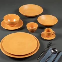 Assiette creuse vésuvio 19 cm Safran