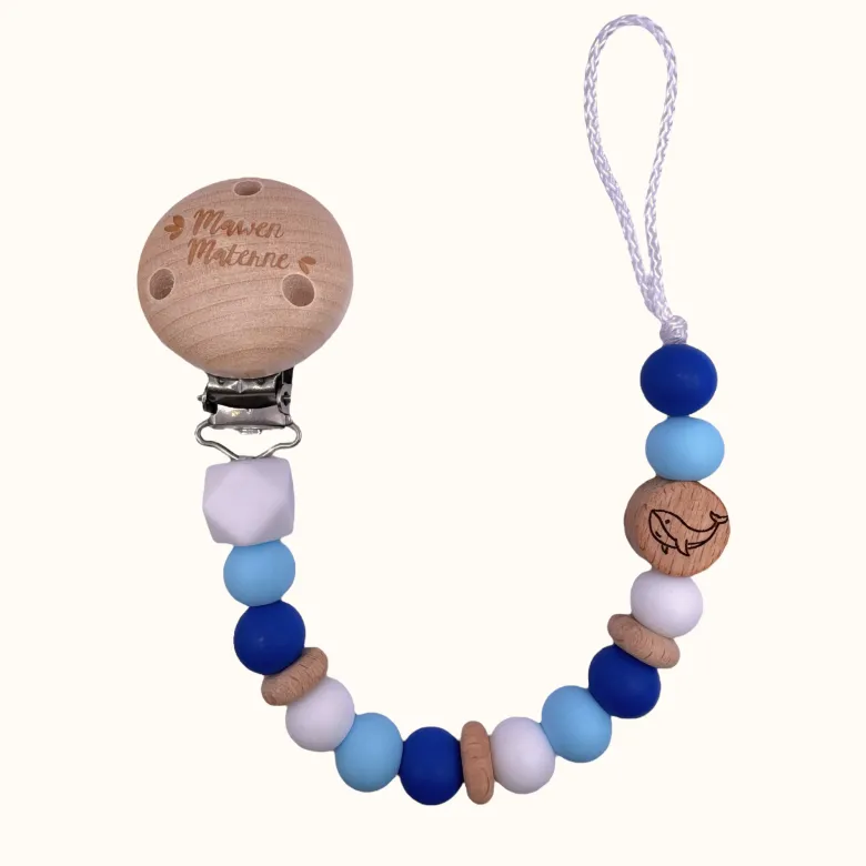 Attache tétine - baleine