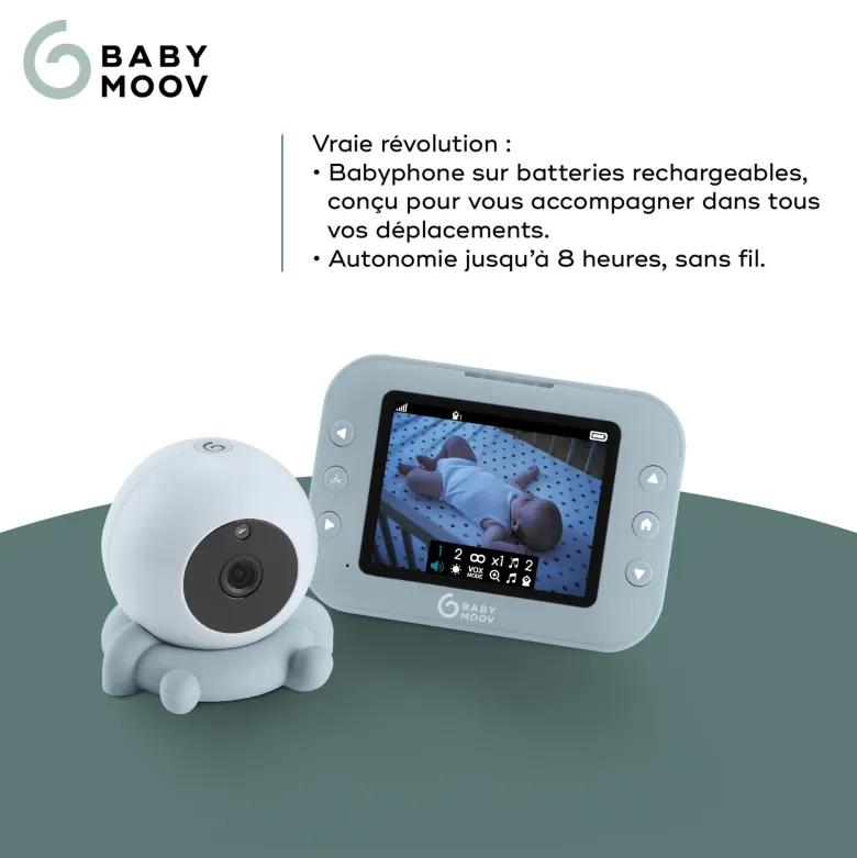 Babyphone vidéo rechargeable yoo roll