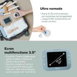Babyphone vidéo rechargeable yoo roll