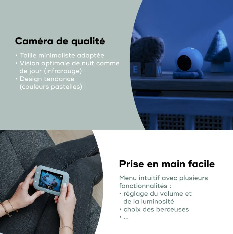 Babyphone vidéo rechargeable yoo roll