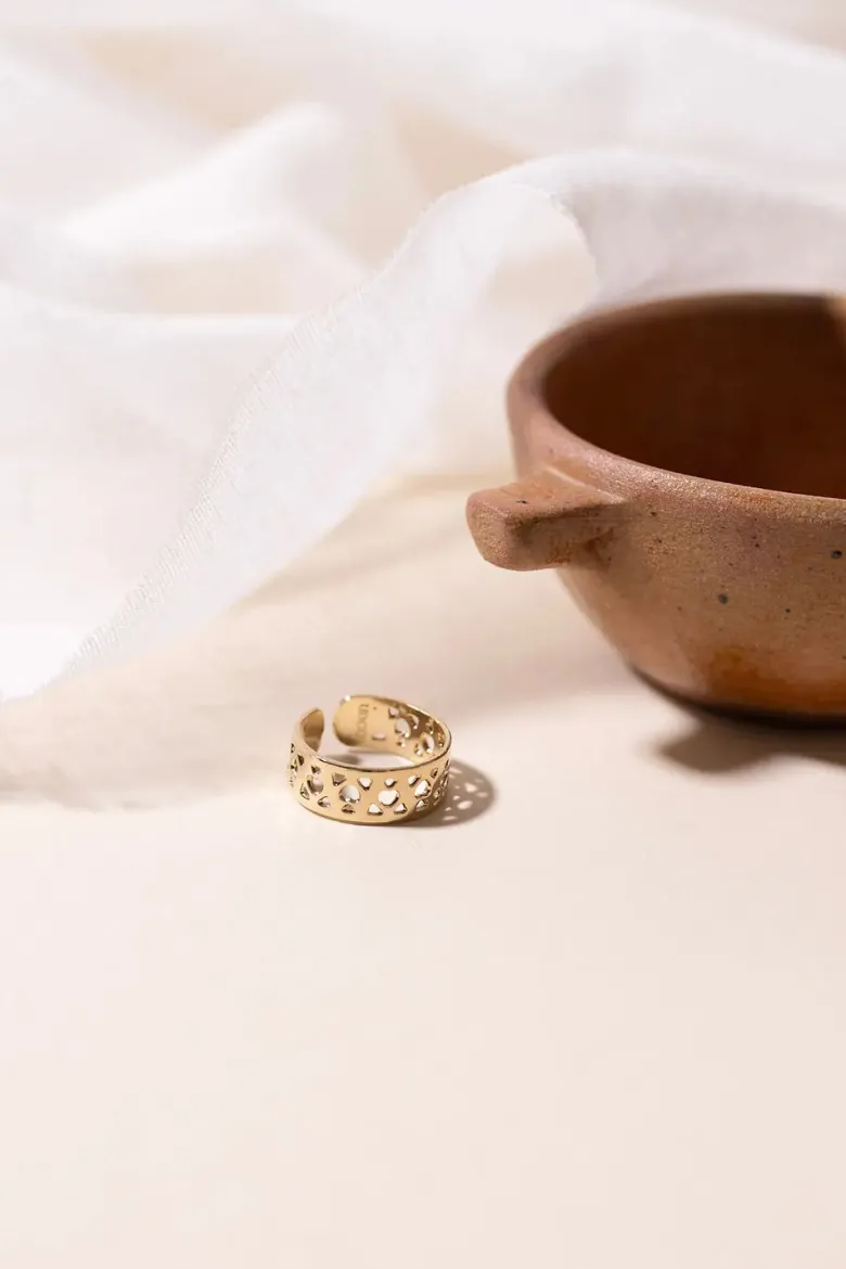 Bague ajustable petits cœurs - juliette