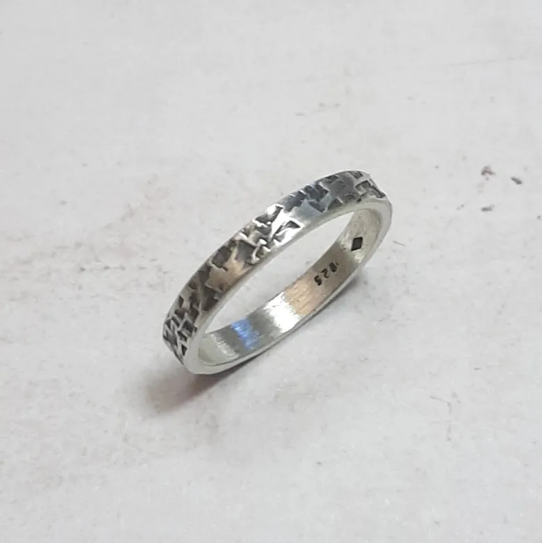 Bague argent 925 alcobaça taille 48