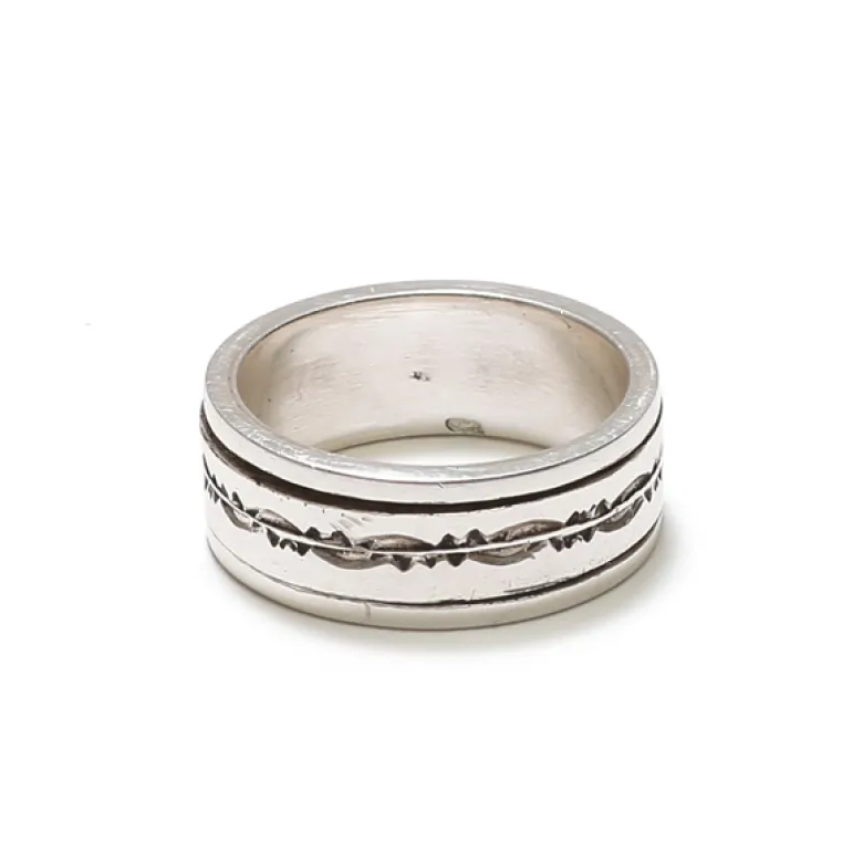 Bague en argent méditation pour homme 61