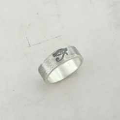 Bague ethnique oeil d'horus taille 50